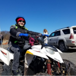 Ryan rides ATV for first time