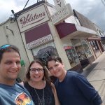 Family stop at Holstens in home town